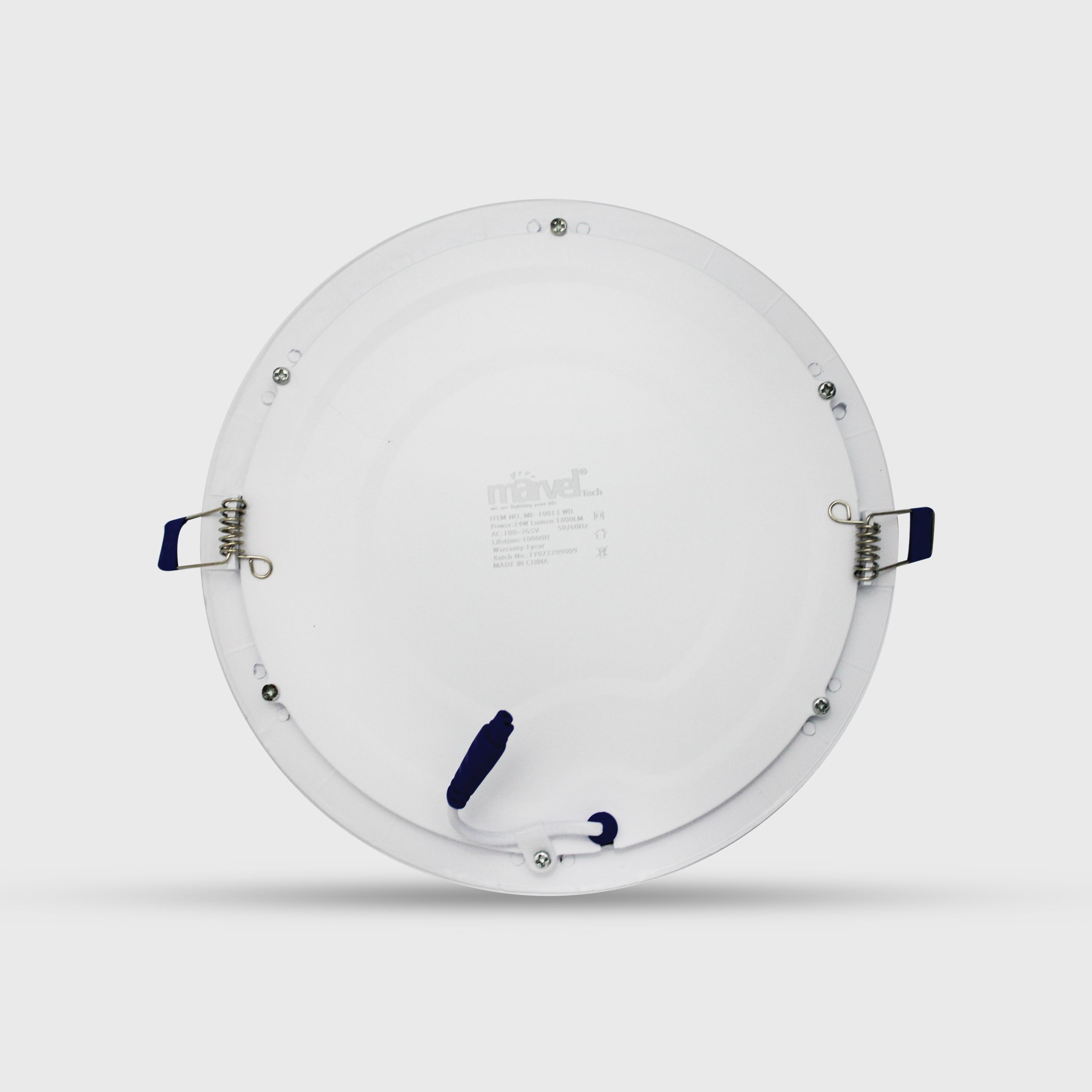 ME-10001 Slim Panel Light-Round 3W WH [White Frame]